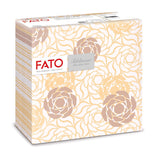 Fato - Trockenpapierservietten, Airlaid, Textileffekt, Packung mit 50 Servietten, 40X40 gefaltet im 4er-Format, Tropicana Decor