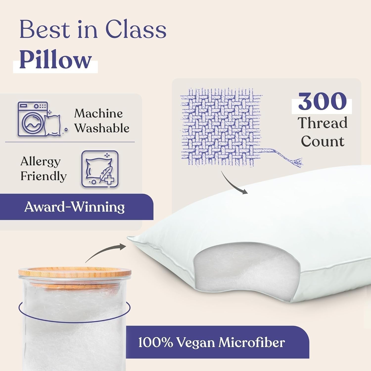 Fluffco Daunen-Alternativkissen Standardkissen zum Schlafen Queen-Size-Kissen Bettkissen Seitenschläferkissen Kühlkissen Hotelkissen Nackenkissen Reisekissen (Standard fest) Standardkissen Naty Shop