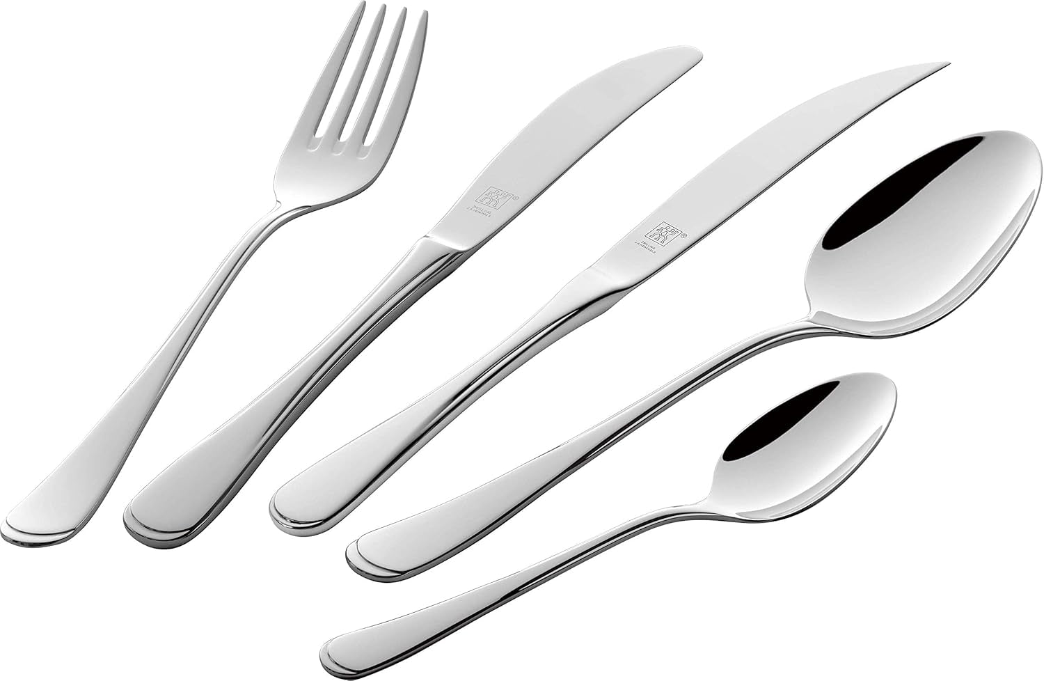 ZWILLING Nottingham Besteckset, 72-teilig, für 12 Personen, Edelstahl 18/10 Kitchen Naty Shop