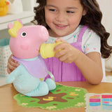 Peppa Pig 28 cm Evie Interaktive Puppe mit 20 Geräuschen und vielen Funktionen, Spielzeugset für Kinder ab 3 Jahren