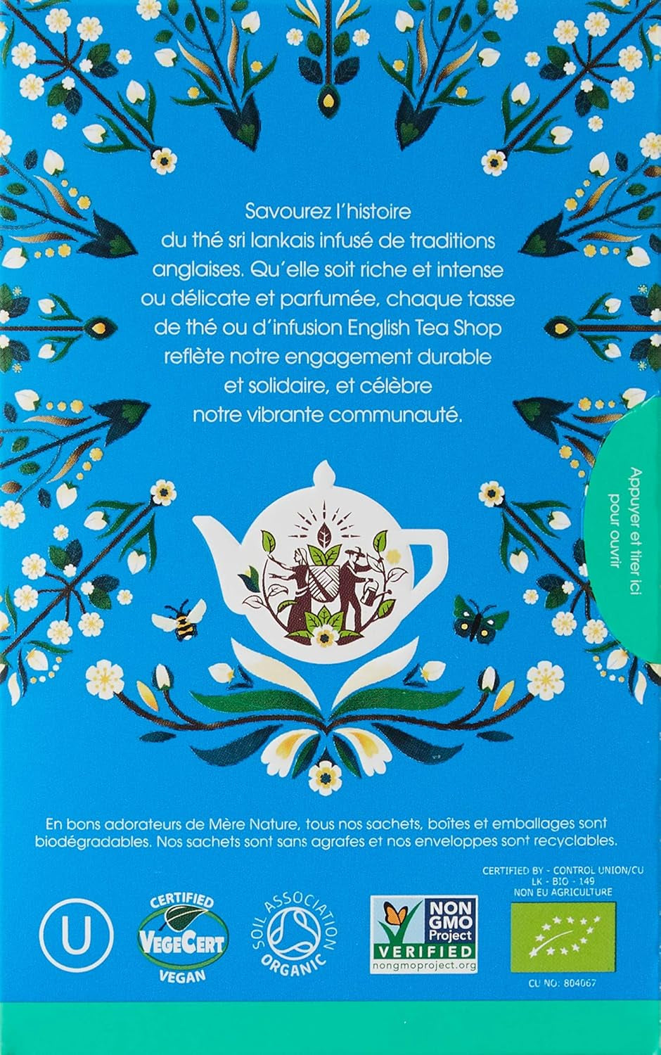 ETS - Darjeeling Schwarztee, BIO, 20 Teebeutel (2er Pack)