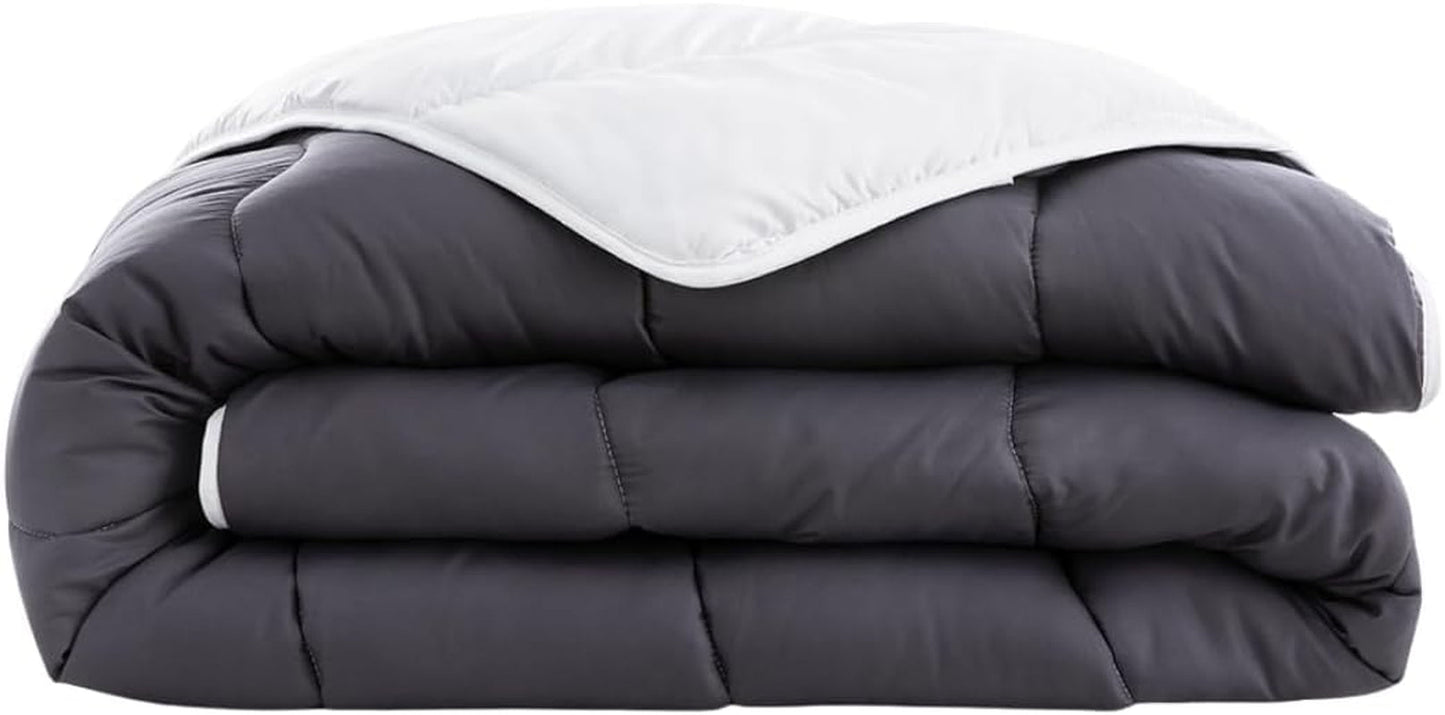 Abeil Steppdecke, zweifarbig, 220 x 240 cm, weiße und graue Steppdecken und Steppdecken Naty Shop Standardtitel