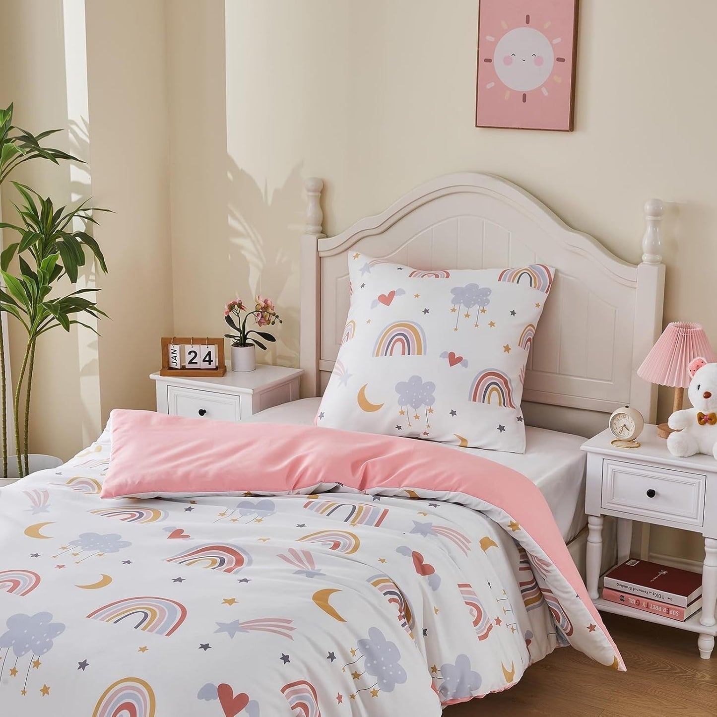 Bettwäsche für Kinder, Regenbogen, Mikrofaser Bettwäsche - Kinder Naty Shop