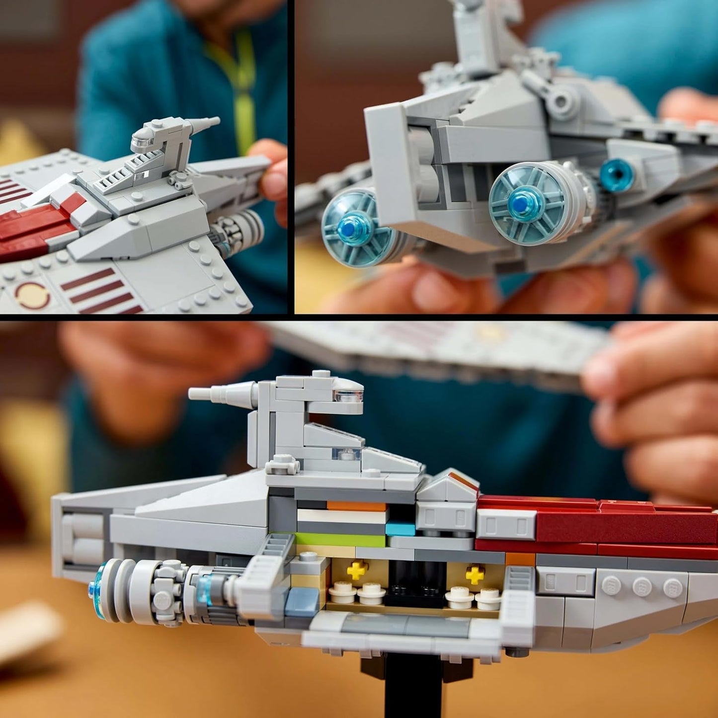 LEGO Star Wars 75404 Angriffsschiff der Acclamator-Klasse aus „Angriff der Klonkrieger“ – Raumschiff zum Sammeln, Bauen und Ausstellen – Fantasy-Bauset – Geschenk für Erwachsene und Teenager-Fans. Bausets Besuchen Sie den LEGO-Store