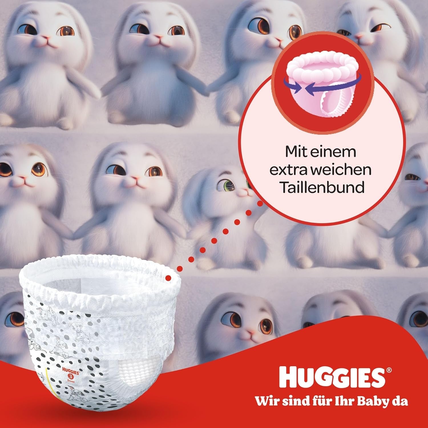 Huggies Little Movers Disney-Hosen, Größe 4, 120 Stück (4 x 30), Monatsbox