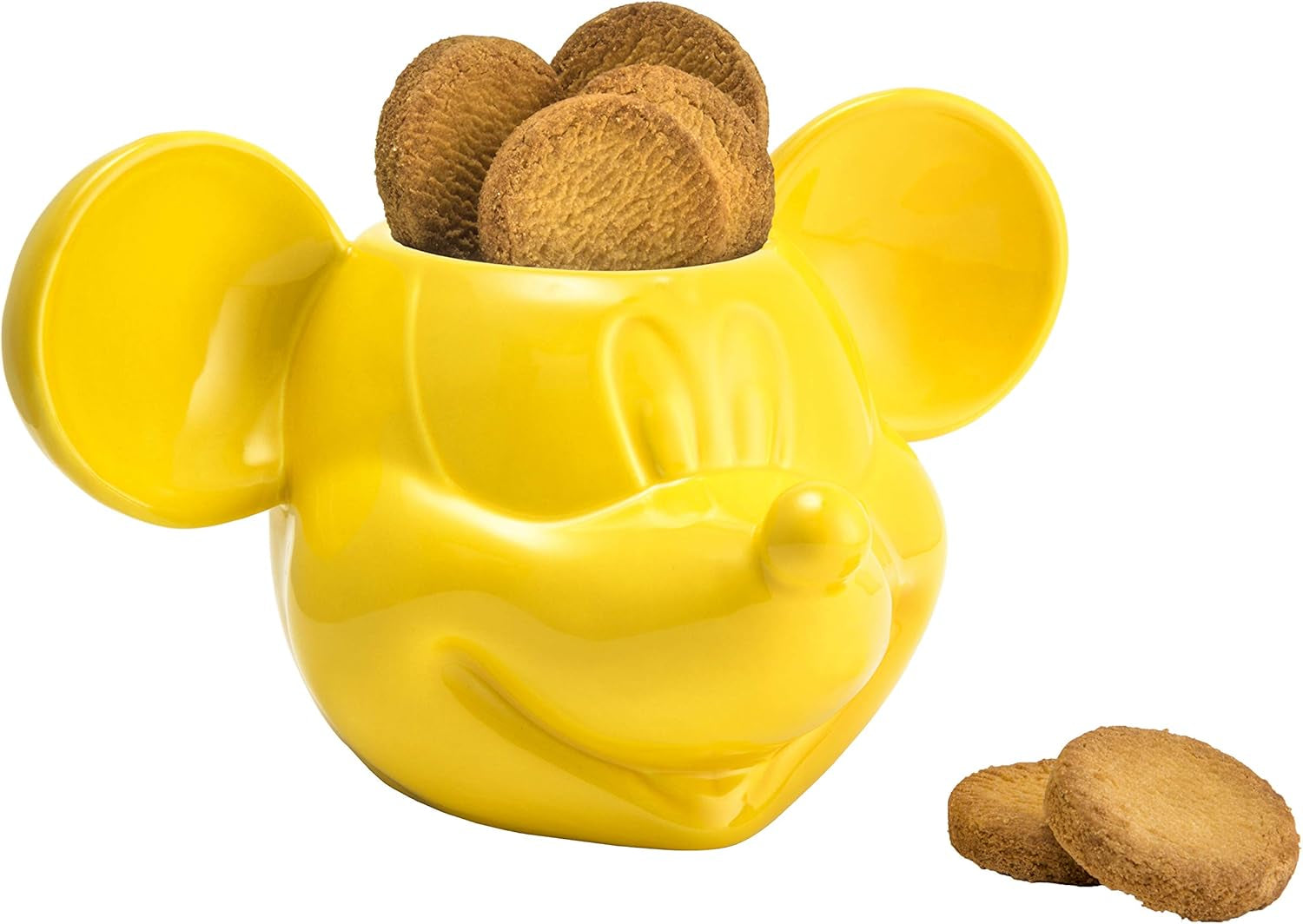 Joy Toy 62129 Disney Mickey Mouse 3D Keksdose Gelb 25x17x20 cm Frischhaltedosen Naty Shop