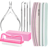 FANDAMEI Maniküre-Set, Buffer Für Nägel, Nagelfeile 100/180, Nagelfeilen Für Gelnägel, Nagelhautschieber, Buffer Für Gelnägel, Feilen Für Gelnägel, Nagelzange, Nagelfeilen Set, Maniküre & Pediküre Set