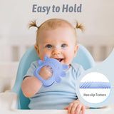 akolik Baby-Beißring, 0 3 6 9 Monate, Beißring, Spielzeug und Hilfsmittel, BPA-frei, Baby-Beißring, Zahnungshandschuhe, lebensmittelecht, Geschenke für Neugeborene