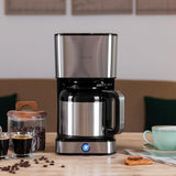 Cecotec Coffee 66 Drop & Thermo Filterkaffeemaschine, 950 W, 1,2 l, 10 Tassen, ExtremeAroma-Technologie, Anti-Tropf-Funktion, Wasserstandsanzeige, wiederverwendbarer Hauptfilter, Überhitzungsschutz
