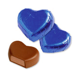 Günthart 150 blaue Schokoladenherzen mit Nougatfüllung | Pinguine mit Nougatcreme | Blaue Schokoladenpinguinherzen | Wettbewerb | Blaue Schokoladenherzen | Pinguin (1,2 kg)