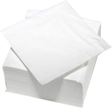 ARTS DE LA TABLE 100 Baumwollservietten, 2-lagig, 33 x 33 cm, Weiß (4er-Pack)