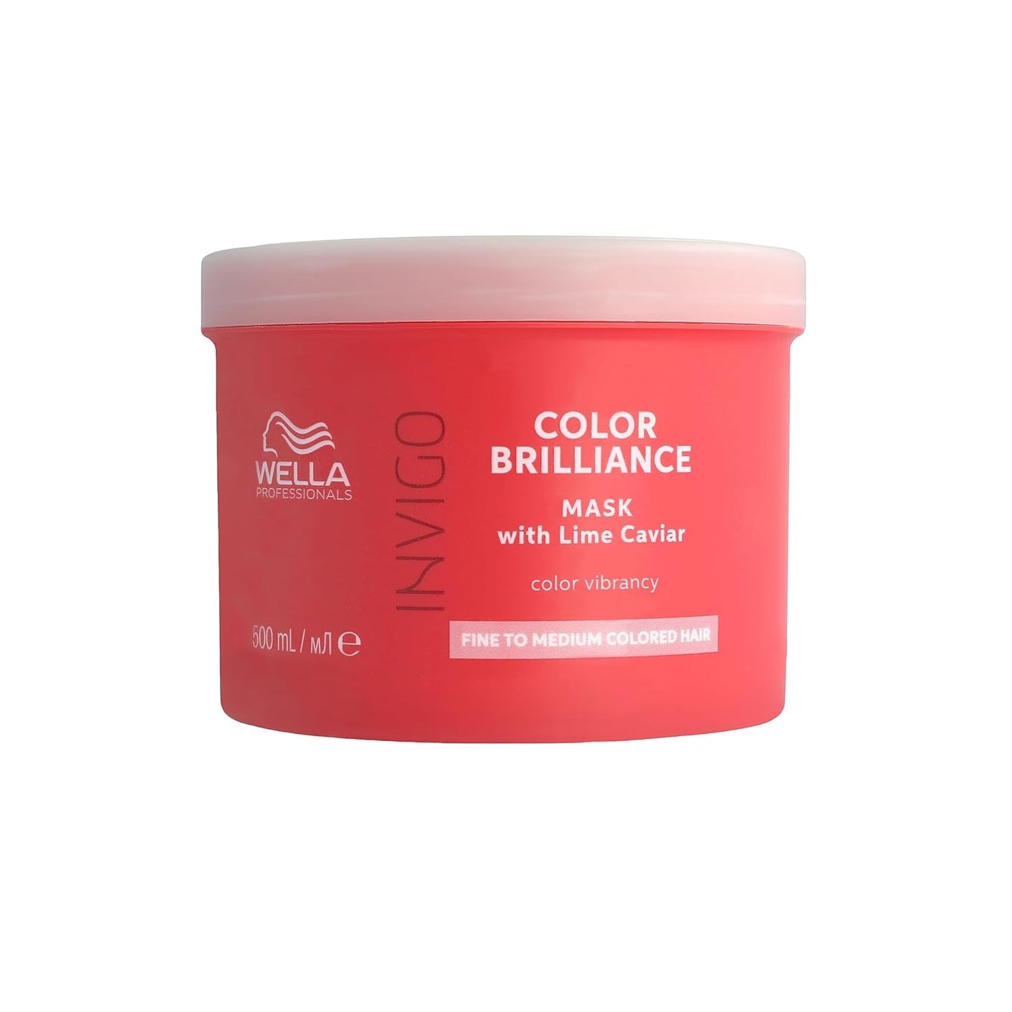 Wella Professionals Invigo Color Brilliance – Shampoo, Spülung und Farbschutzmaske für feines und dickes coloriertes Haar – mit Vitamin E, Antioxidantien und niedrigem pH-Wert – glättende und pflegende Haarmaske Naty Shop Mask 500 ml