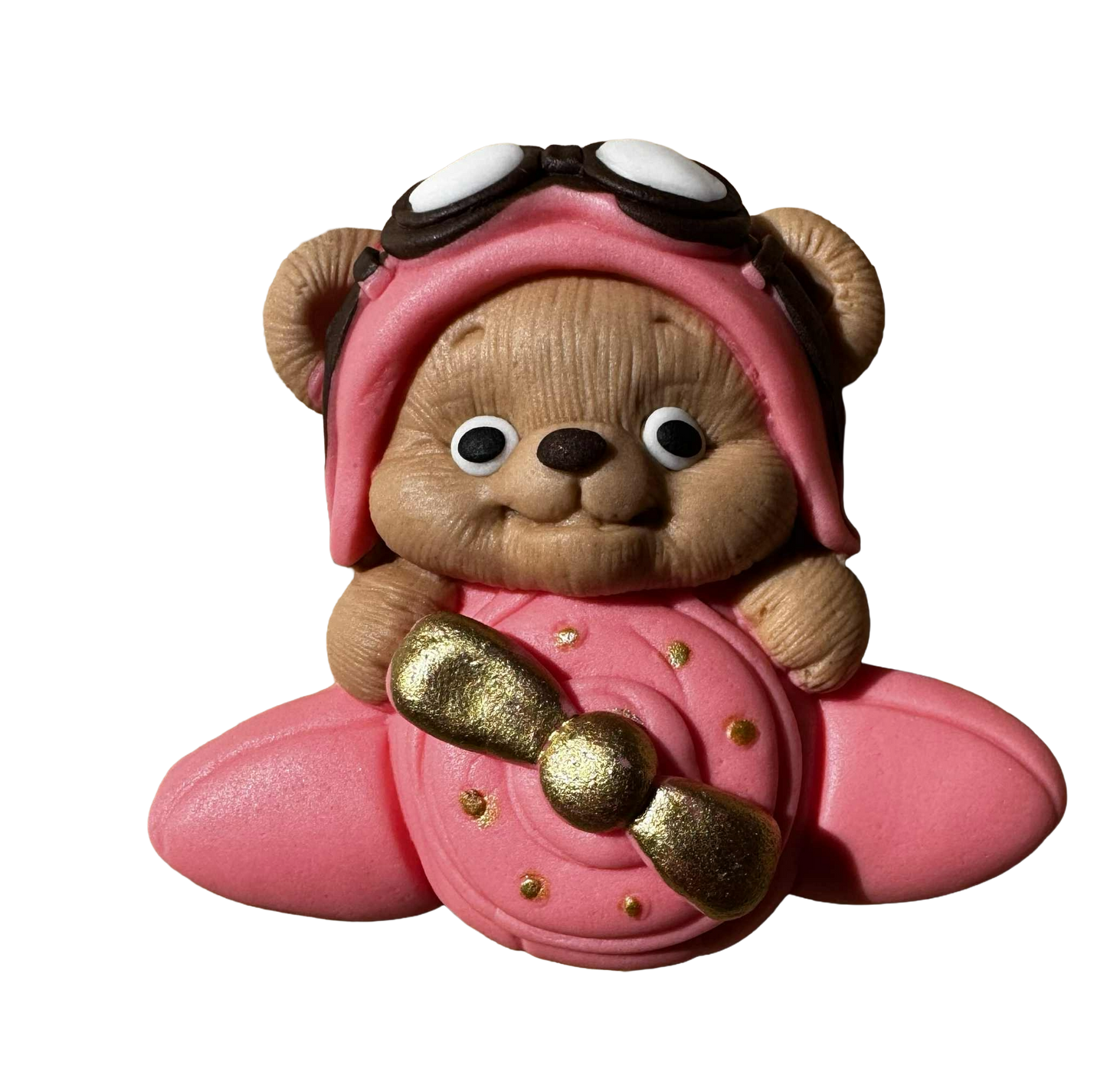 Essbare Dekoration, Bär im Flugzeug, Dekorationen von Sugar Paste Nati Shop