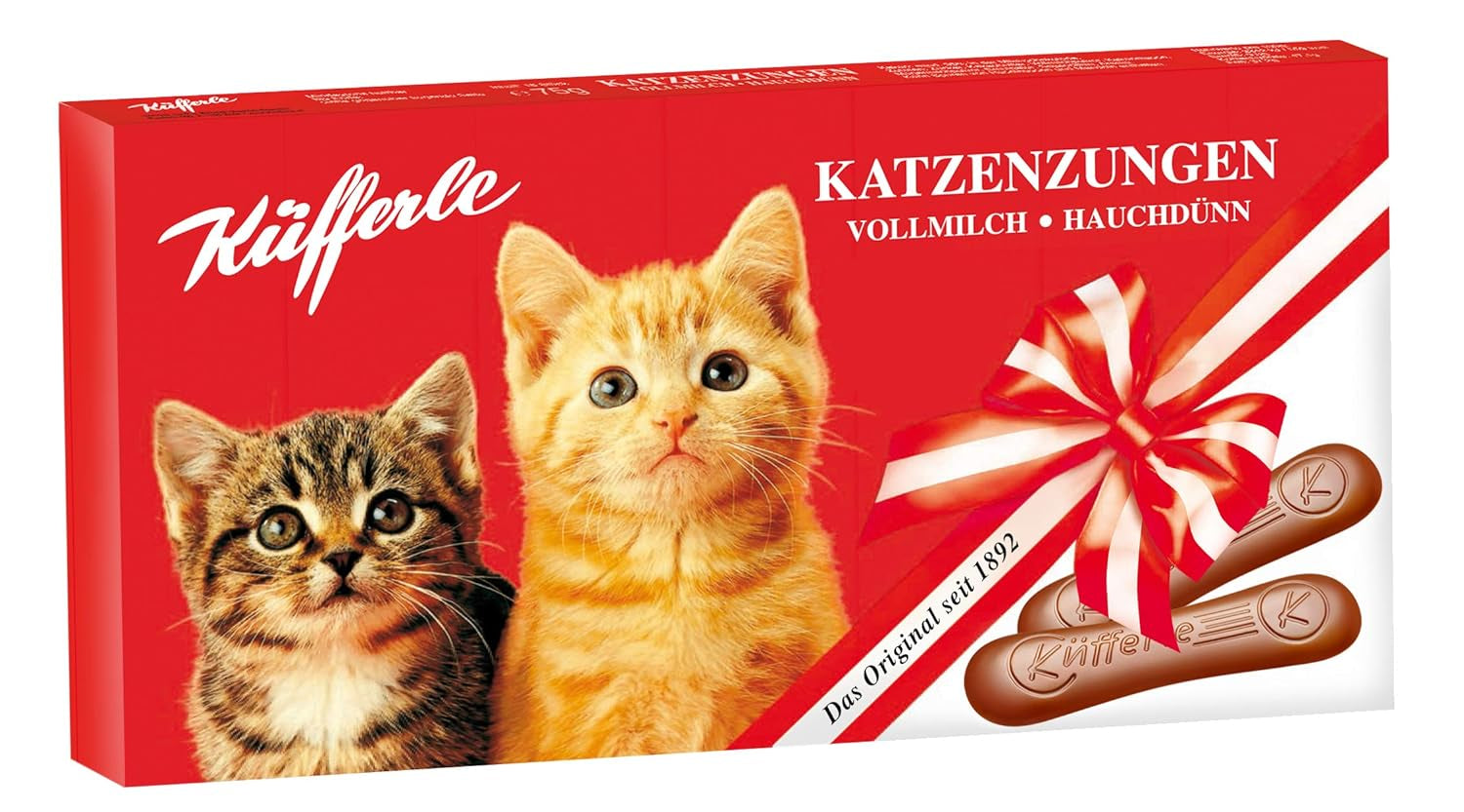 Küfferle Katzenzungen 10x75g Multipack, Milchschokolade, 10 Stück