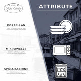 Geschirr-Set für 6 – 18-teilig – Porzellan-Geschirr-Set – weißes Geschirr-Set – Schüssel- und Teller-Set – modernes Geschirr – Teller – Tischservice – Geschirr-Set für 6