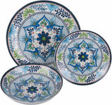 18-teiliges Tafelservice aus Porzellan, 6 verschiedene Tellersets, Andalusien