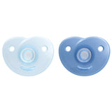 Philips AVENT Soothie – BPA-freier Schnuller für Babys im Alter von 0–6 Monaten, blau/hellblau (Modell SCF099/21)