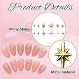 400 Stück Stern Nail Charms Gold Silver, Charms Nägel Zubehör, Nagel Deko, Nail Art Zubehör, Nagel Charms, Nagel Steine, Nail Design, Charms Für Nägel
