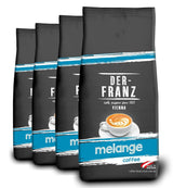 Der-Franz Melange Kaffee, Stärke 3/5, 100 % Arabica, ganze Kaffeebohnen, 4 x 1000 g