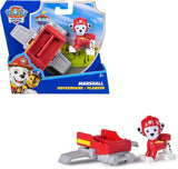 PAW PATROL Chase Action Pup Mini-Rettungsflugzeug-Spielset mit klappbaren Flügeln, Spielzeug für Kinder ab 3 Jahren, Actionfiguren, Naty Shop Marshall