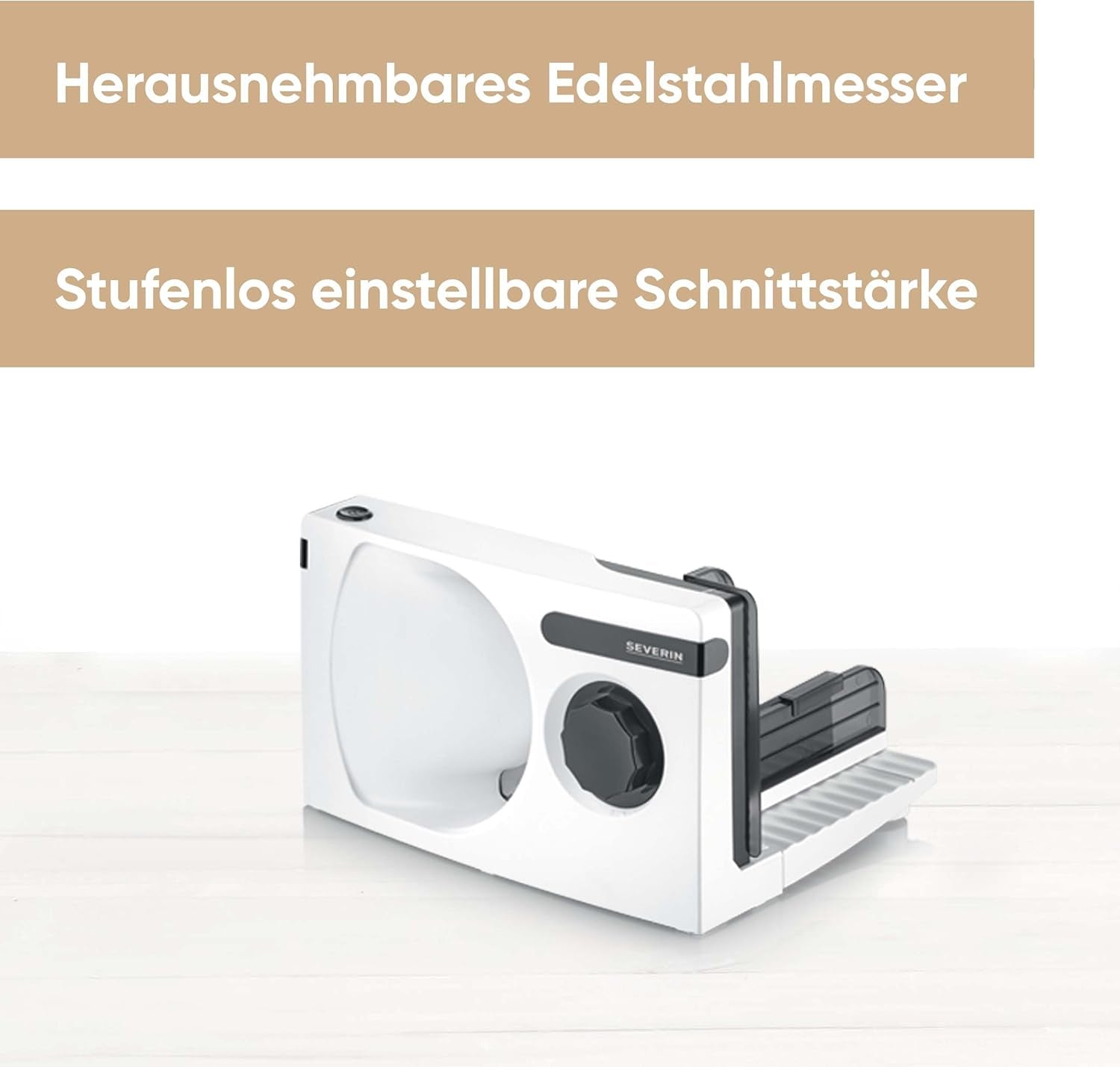 SEVERIN Multifunktionsschneider für Brot, Wurst oder geriebenen Käse und Naty Shop-Schneider