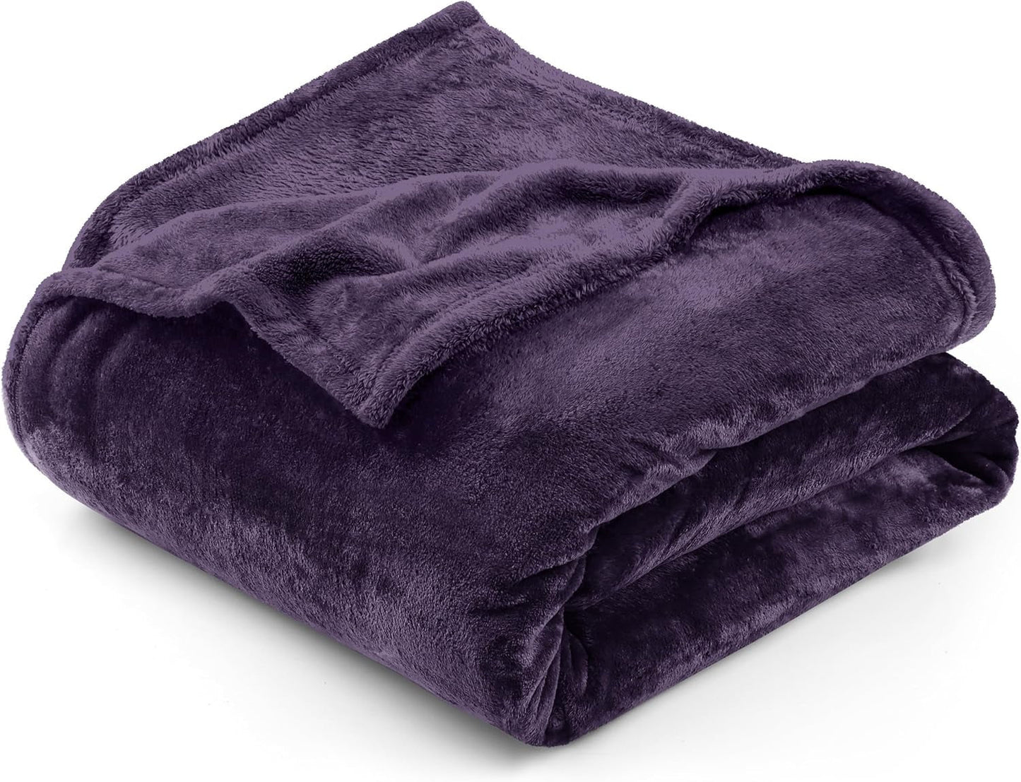 Utopia Bedding Kuschelige Fleecedecke [228 x 228 cm, grau], weiche, leichte, warme und flauschige Decke, bequeme und atmungsaktive Decke für Bett, Sofa, Couch, Betten und Decken. Besuchen Sie den Utopia Bedding-Store, lila, 150 x 200 cm