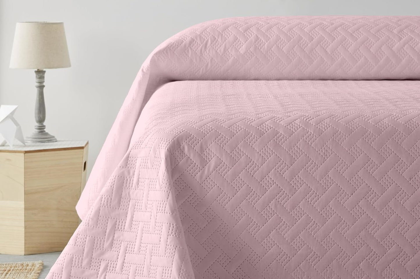 LISO – Tagesdecke für 105 cm – Bouti Bed Tagesdecke – Frühling und Sommer – 200 x 260 cm – rosa Betten und Decken Besuche den Degrees Home-Store