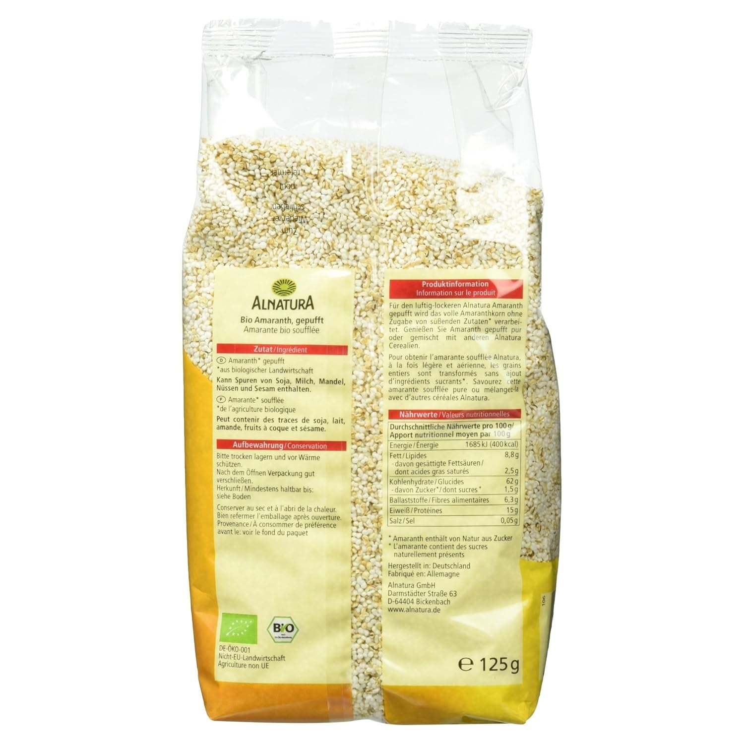 Bio-Amarant, expandiert, 125 g