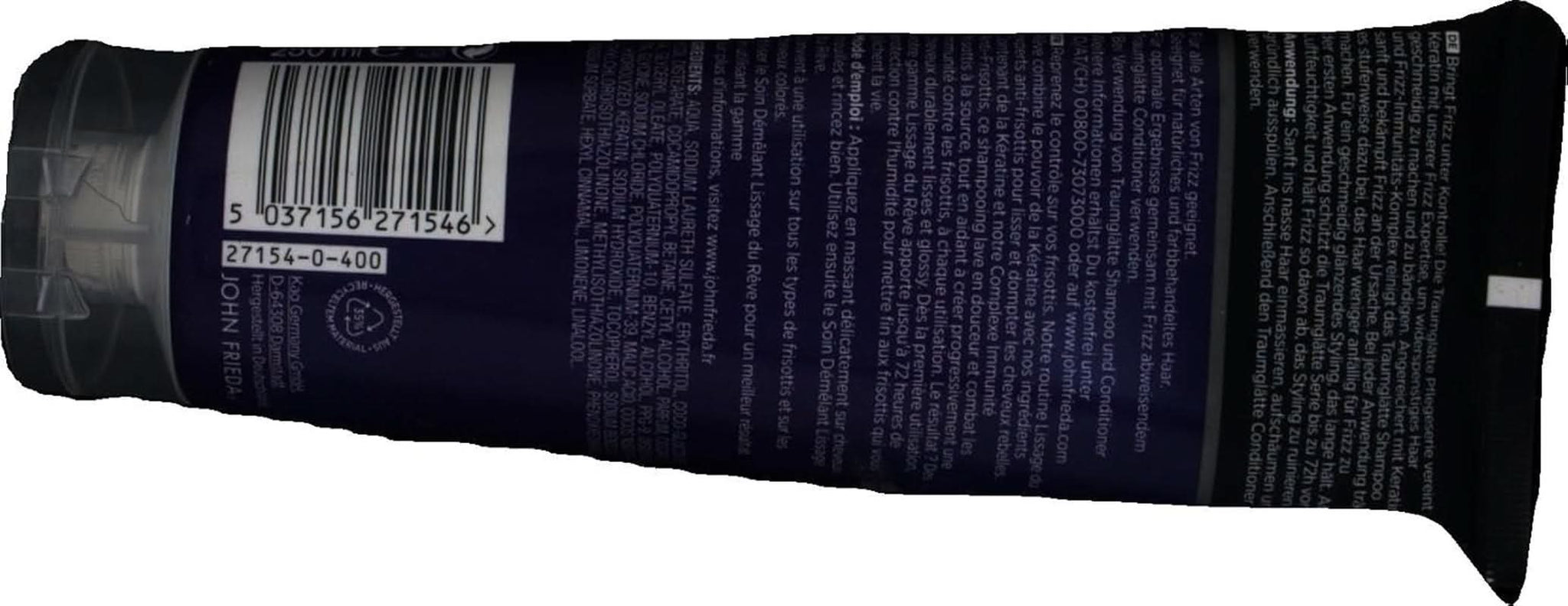 John Frieda - Frizz Ease Dream Smoothing Shampoo, 250 ml Dusche und Bad Naty Shop