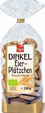 Bio-Dinkel-Eierkekse, 38 % Bio-Eierkekse, 150g