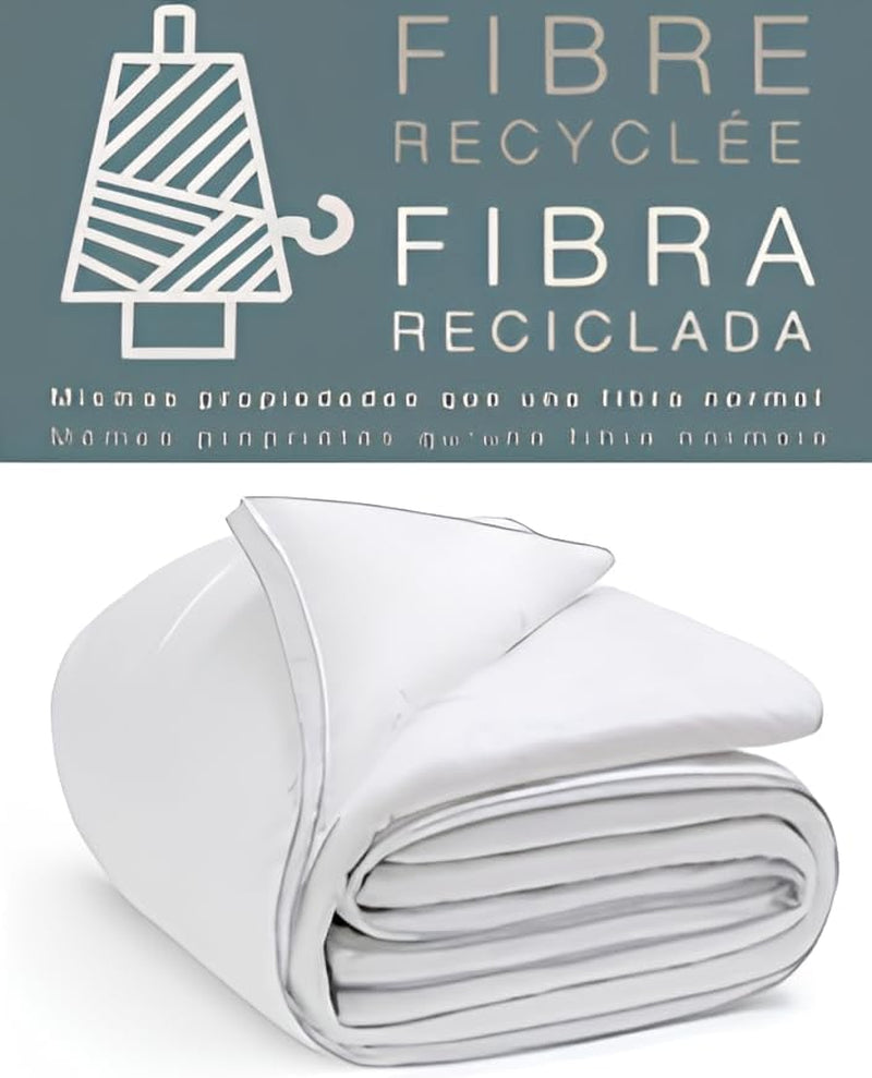 FORNOR 14838 Steppdecke, recycelte Faser, 220 x 24 cm Steppdecken und Steppdecken Naty Shop