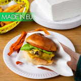 Table Kind 100 weiße weiche Servietten in Großpackung, hochwertige Servietten für Party, Catering und den täglichen Gebrauch, FSC, nachhaltig und recycelbar, hergestellt in der EU | 2-lagig | 33 cm