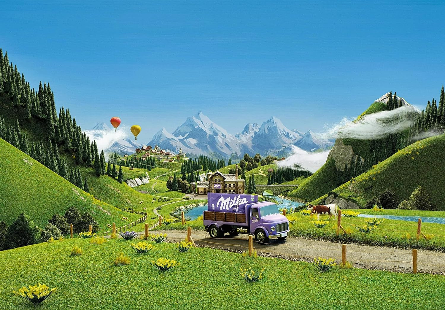 Milka Triolade 1 x 280g | Große dreischichtige Schokoladentafel | Alpenmilchschokolade, weiße und dunkle Schokolade | Milka-Schokolade aus 100 % Alpenmilch | Schokoriegel (5er Pack)
