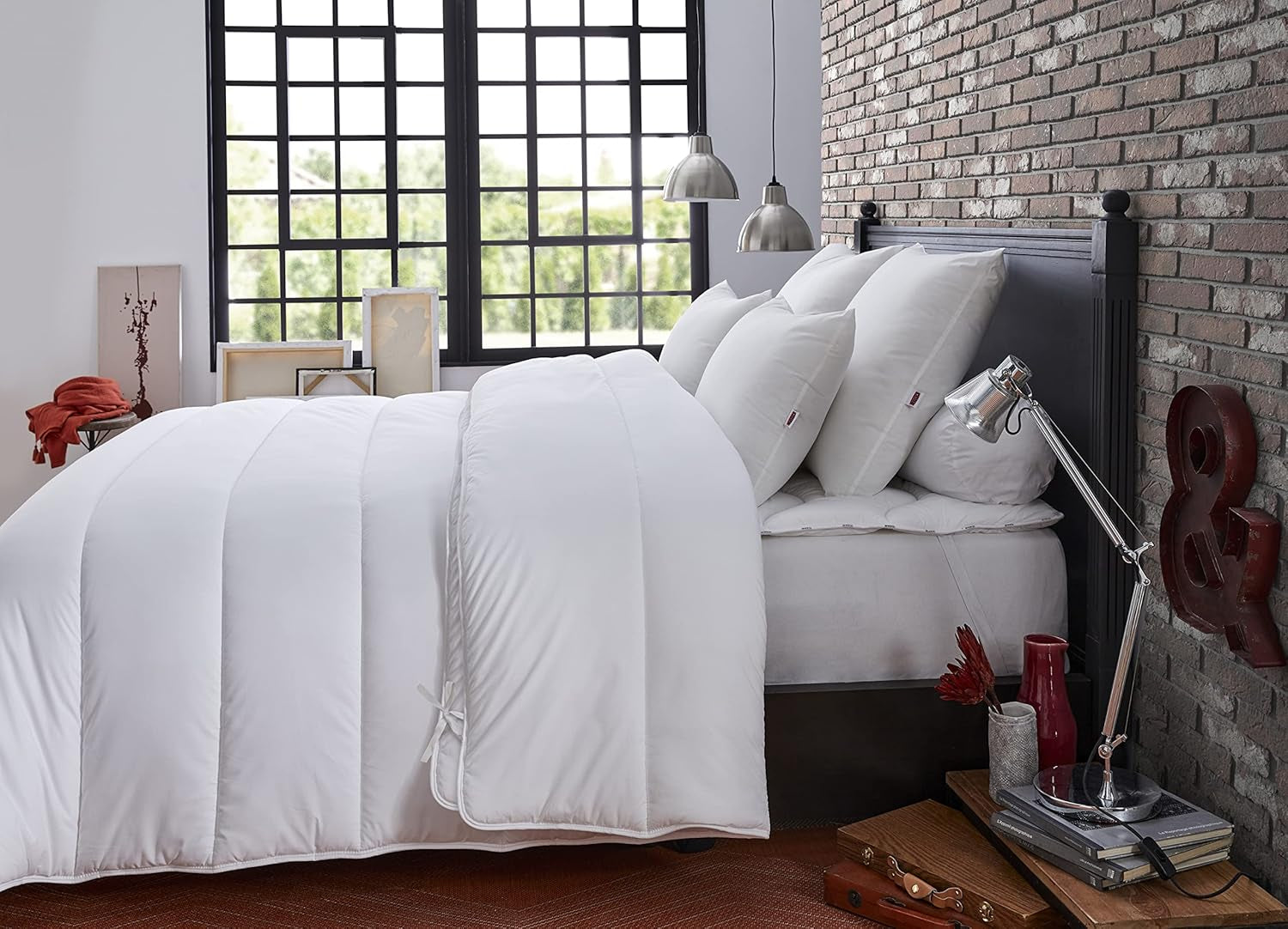 DODO 25665 Für 4 Jahreszeiten Decke 140 x 200 cm Weiß Polyester Bettdecken und Steppdecken Naty Shop 140 x 200 cm