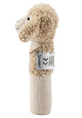 Sterntaler Baby Quietsche Schaf Flocke - Babyspielzeug aus weichen Stoffen - Baby Greifling - Erste Fang- und Spielversuche, sandfarben Bebe Toys Naty Shop