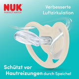 NUK Perfect Match Luftschnuller für Babys | 6-18 Monate | Kieferorthopädische Schnuller, die die Luftzirkulation fördern und durch Speichel verursachte Hautausschläge verhindern | 95 % Akzeptanz bei Babys** | Disney Mickey Mouse | 2 Stück