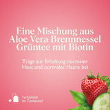 Twinings GLOW Aloe Vera & Brennnessel-Grüntee mit Biotin – Kräuterteemischung für natürliche Haut- und Haarpflege, 12er-Pack (je 10 Beutel)