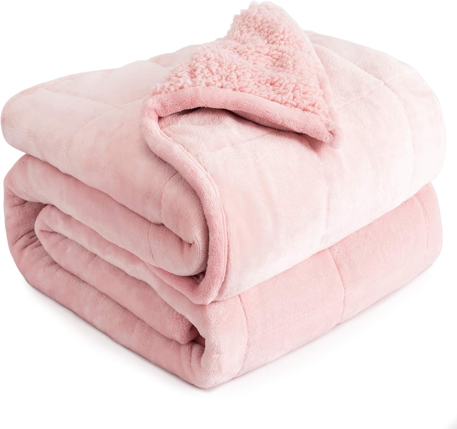 Schwere Bettdecken 152,4 x 203,2 Cottonblue Schwere Bettdecken 6,8 kg Queen-Size-Flanell Shaggy Sherpa Gewichtsdecke für Erwachsene Bequeme Gewichtsdecken zum Beruhigen und Entspannen Rosa Naty Shop Quilts & Quilts 60 x 80 15 Pfund