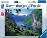 Ravensburger Puzzle 12000475 – Norwegischer Fjord – 1000 Teile Puzzle für Erwachsene und Kinder ab 14 Jahren, norwegisches Landschaftspuzzle Puzzle Naty Shop Scenic