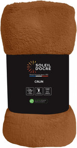 Soleil D'Ocre, Flanelldecke, 180 x 220 cm, Calin Terra Bettdecken und Steppdecken Naty Shop Orange 180 x 220 cm