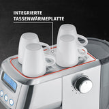 CASO EspressoGourmet Crema – Siebträger-Espressomaschine mit Milchaufschäumer, Espresso, Cappuccino, Edelstahl-Siebträger, ULKA 20-bar-Pumpe, Kaffeemaschine, gemahlener Kaffee, ESE-Kapseln