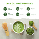 Monte Nativo Zeremonielles Matcha-Pulver (40 g) – perfekt für Matcha-Tee, Lattes und Smoothies – grüner Tee aus Japan – Zeremonienqualität, in Metallbox – 100 % rein, glutenfrei, fein gemahlen