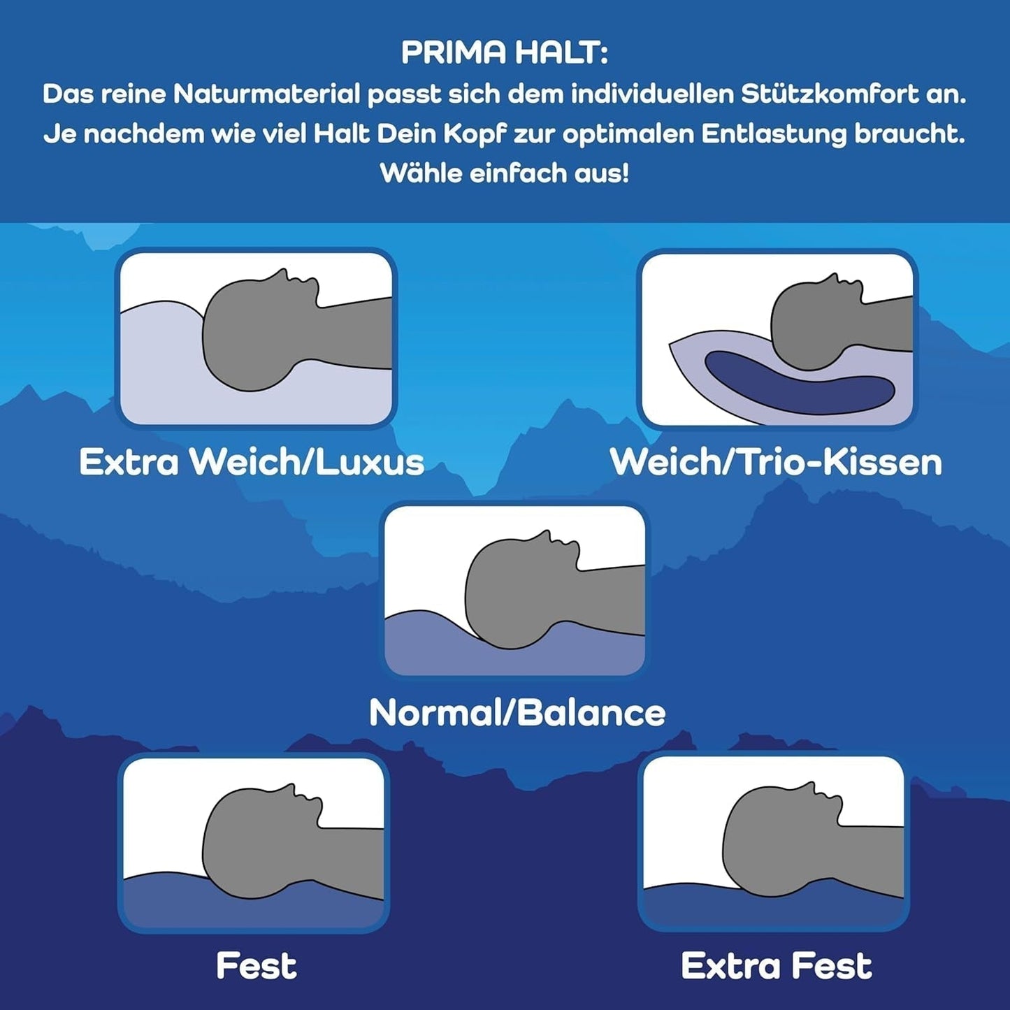 LINEA von Böhmerwald - Cozy - Hochwertiges Balance-Kissen, 80X80, 70 % Federn der Klasse 1, 30 % neue Daunen, allergikergeeignet, waschbar bis 60°C, hergestellt in Deutschland Naty Shop Standardkissen