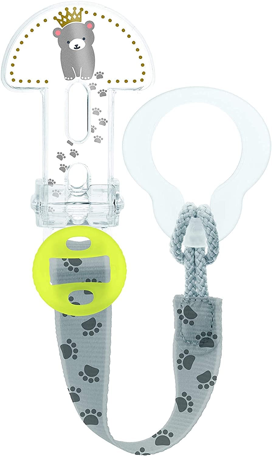 MOM Clip It! & Cover, Kette mit Schnullerhülle, neutral