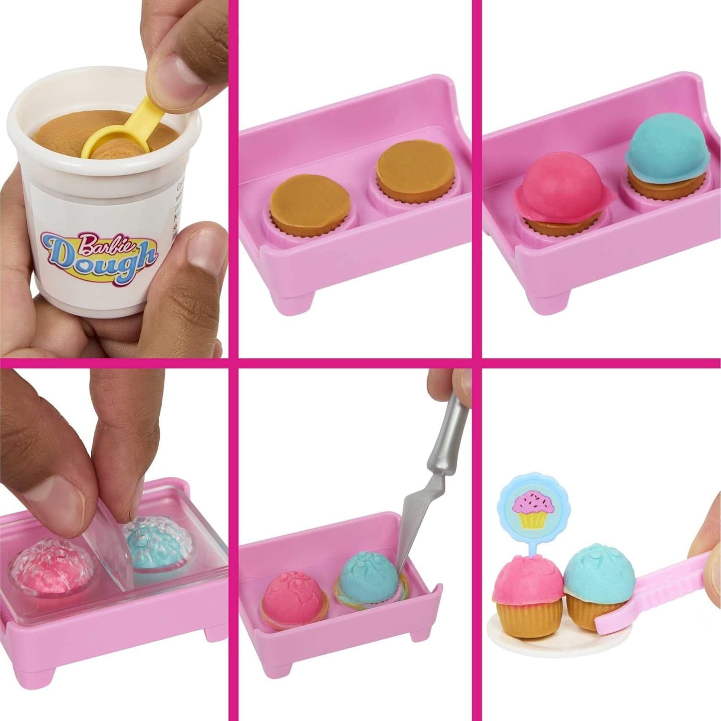 Barbie Malibu Roberts Puppe und 18-teiliges Backset, einschließlich Knete und Donut, Croissant- und Muffinformen, für Kinder ab 3 Jahren, HJY19