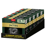 Jacobs Kaffeekapseln Espresso Ristretto, Megapack XXL, Intensität 12/12, 5 x 40 Getränke, Nespresso* kompatible Kaffeekapseln, 200 Kapseln