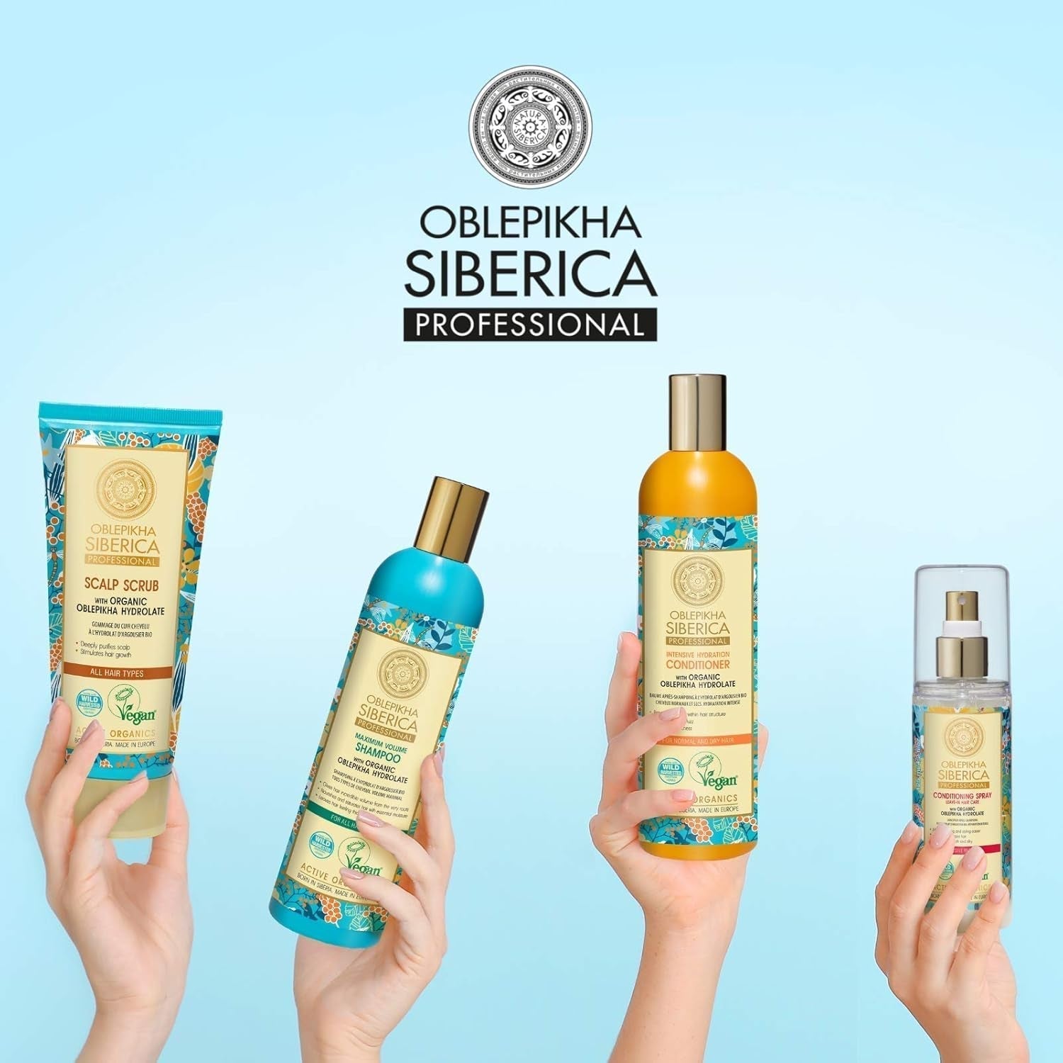 Natura Siberica Oblepikha Maske für stark geschädigtes Haar, 1 Packung (1 x 170 ml) Naty Shop Haarmaske