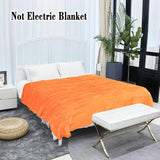 Sourcing Map Gemütliche Decke Decke Tagesdecke Weiche & warme Fleecedecke als Sofadecke Sofadecke Wohnzimmer- und Kuscheldecke Weiche Plüschwolldecke Orange 150X200Cm Betten und Decken Besuchen Sie den uxcell-Store
