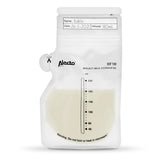 BF100 Aufbewahrungsbeutel für Muttermilch – Beutel für Muttermilch – Fassungsvermögen 220 ml – 100 Stück – Transparentes Lebensmittel- und Stillzubehör Bebe Naty Shop