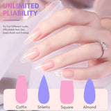 Makartt Poly Nail Extension Gel - 50 ML Extension Builder Acryl Poly Nägel Aufbaugel Extender Gel Für Gelnägel Für Nagelverlängerung, Nagelstärkung, Nail Art Dekoration (Transparent)